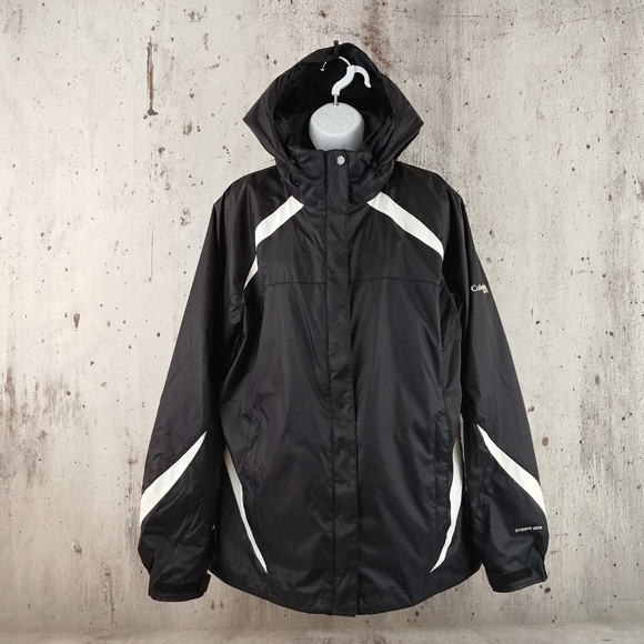 columbia black and white jacket